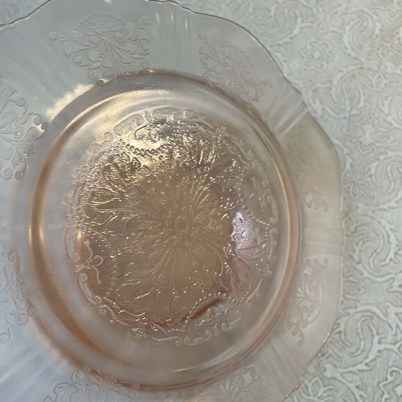 3  American Sweetheart Pink Depression Glass Salad Plates - Picture 9 of 10